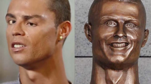 Cristiano Ronaldo tem novo busto que agora lhe faz justiça Cristiano Ronaldo tem novo busto que agora lhe faz justiça
