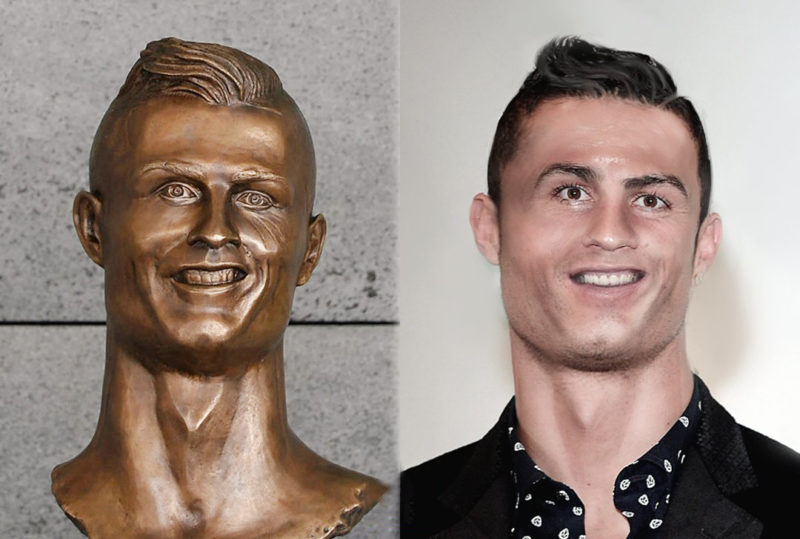 Cristiano Ronaldo tem novo busto que agora lhe faz justiça Cristiano Ronaldo tem novo busto que agora lhe faz justiça