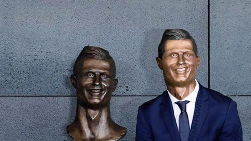 Cristiano Ronaldo tem novo busto que agora lhe faz justiça Cristiano Ronaldo tem novo busto que agora lhe faz justiça