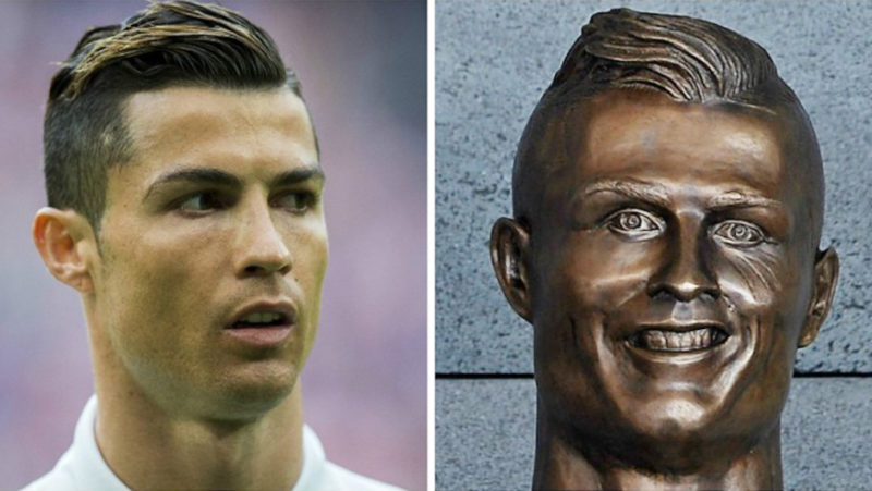 Cristiano Ronaldo tem novo busto que agora lhe faz justiça Cristiano Ronaldo tem novo busto que agora lhe faz justiça