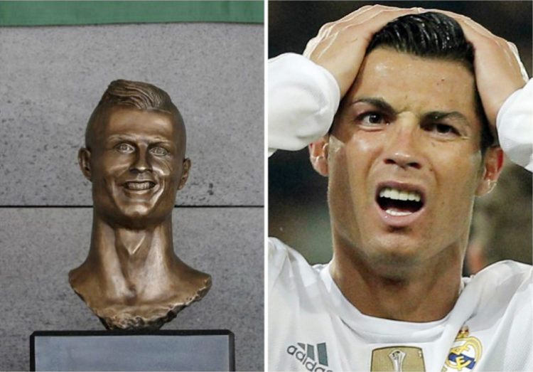 Cristiano Ronaldo tem novo busto que agora lhe faz justiça Cristiano Ronaldo tem novo busto que agora lhe faz justiça