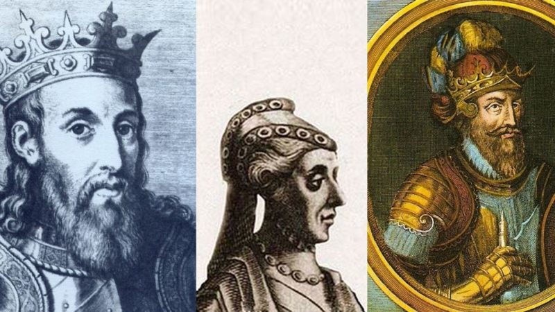 D. Sancho II - D. Mécia de Haro - D. Afonso III