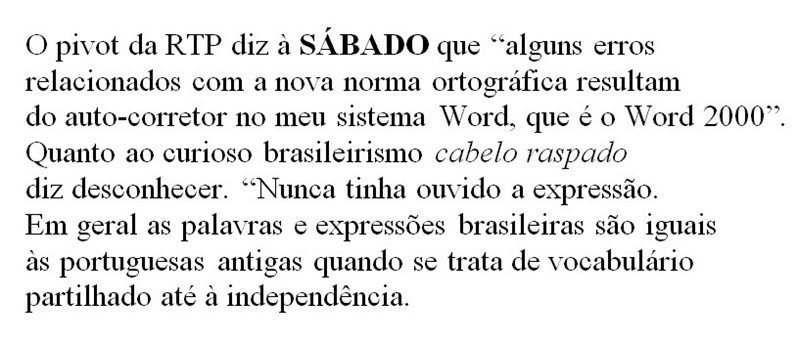 Os erros de português dos escritores