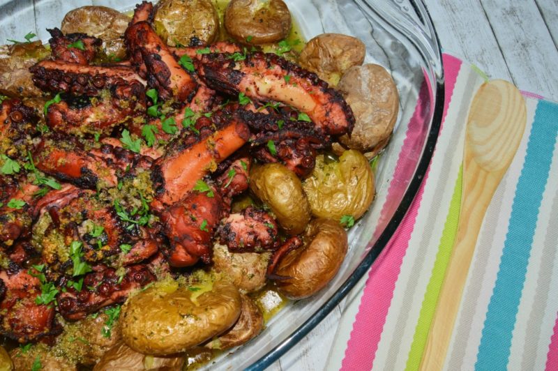 Polvo à Lagareiro, origem e receita