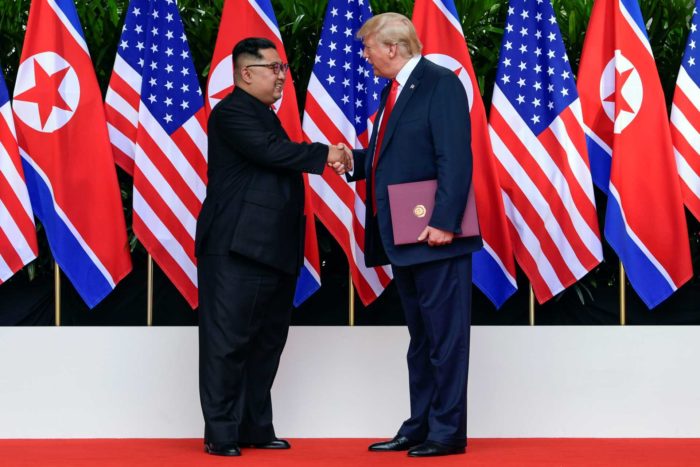 Kim e Trump, as imagens históricas
