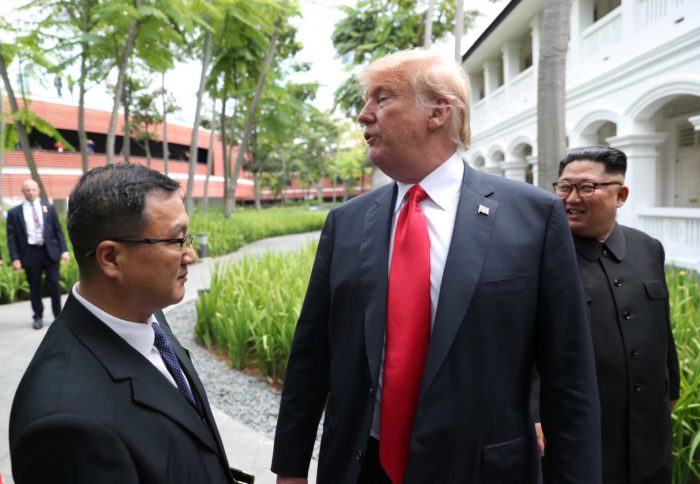 Kim e Trump, as imagens históricas