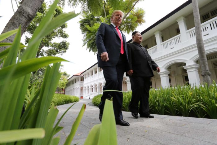 Kim e Trump, as imagens históricas