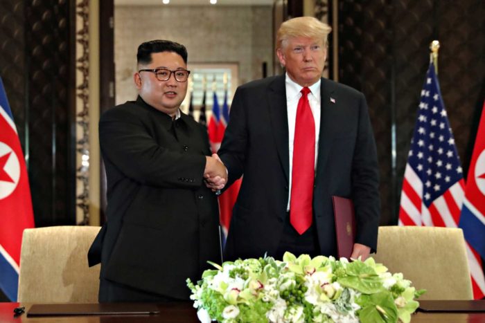 Kim e Trump, as imagens históricas