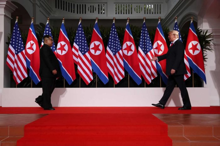 Kim e Trump, as imagens históricas