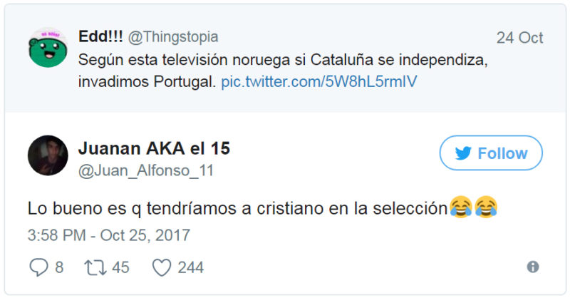 Sonho Catalão, Pesadelo Português