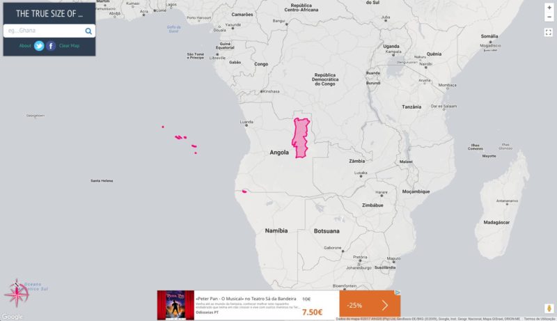 22 mapas vão mostrar-lhe o verdadeiro tamanho de Portugal