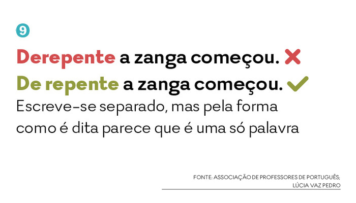 É um erro de português «Concerteza»?