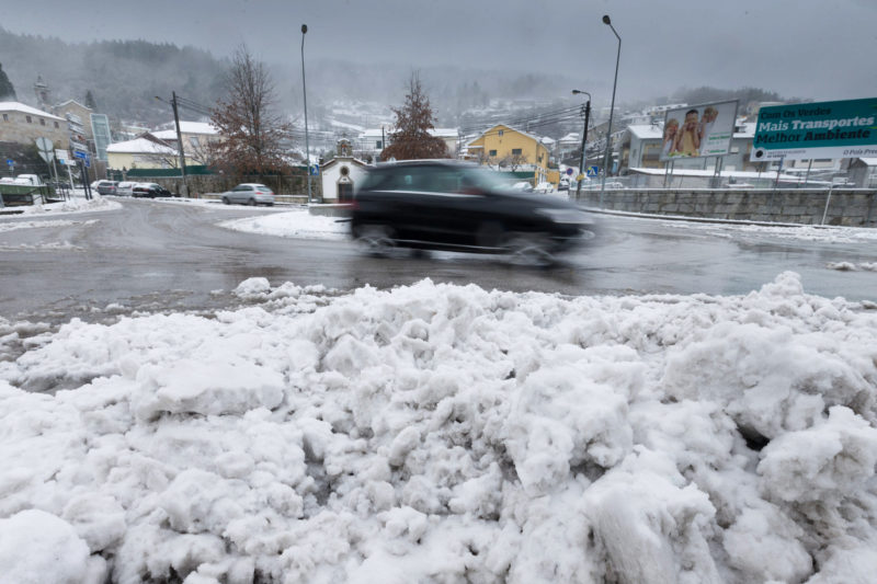 Bragança: um dos maiores nevões da década (fotos)