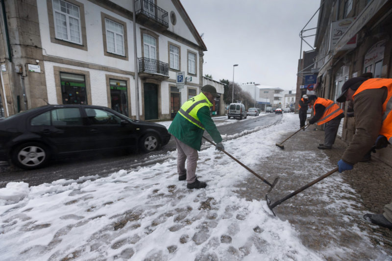 Bragança: um dos maiores nevões da década (fotos)