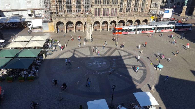 Praça Marktplatz em Bremen, Alemanha