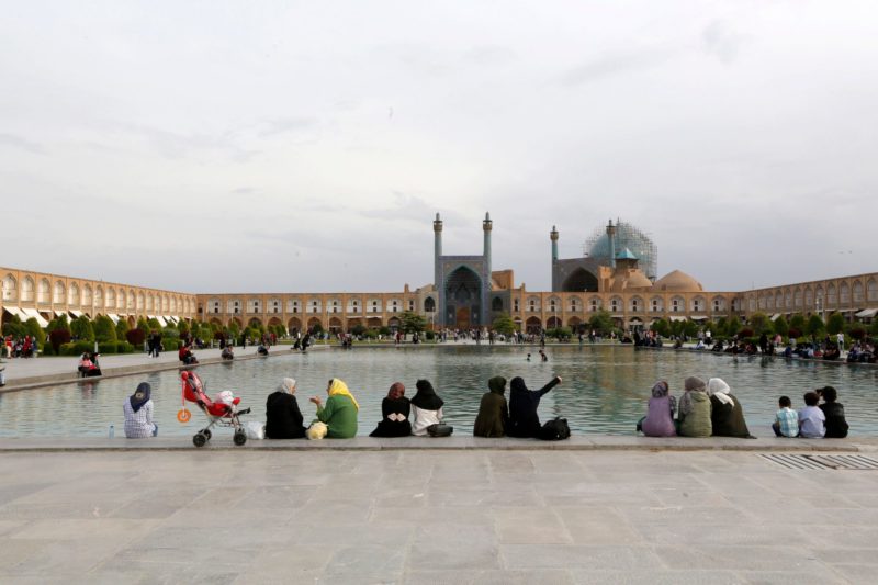 Praça Naqsh-e Jahan em Ishfahan, Irão