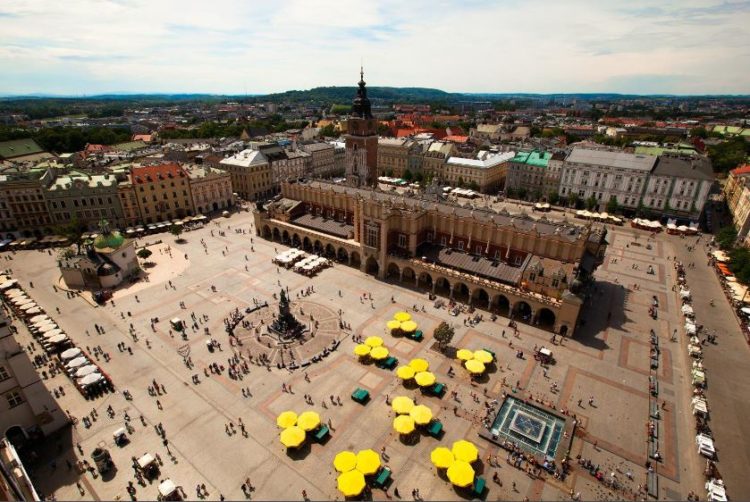 Praça do Mercado, Cracóvia, Polónia