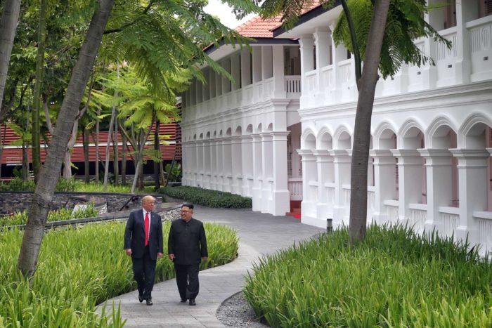 Kim e Trump, as imagens históricas Kim e Trump, as imagens históricas