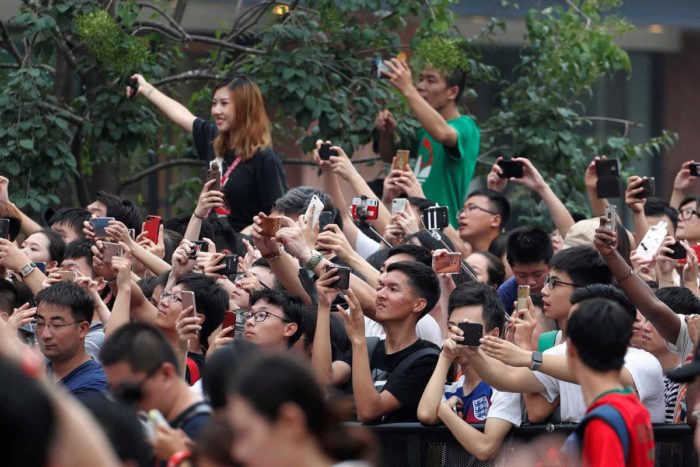 Foi a loucura na visita de Cristiano Ronaldo à China Foi a loucura na visita de Cristiano Ronaldo à China
