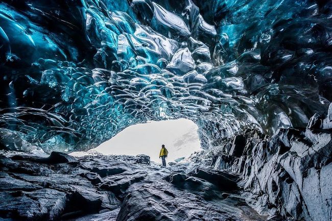 Cavernas de gelo de Vatnajokull, Islândia