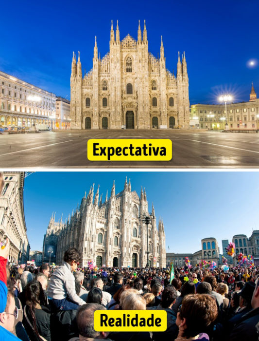 16 Viagens de Sonho: a Expectativa e a Realidade 16 Lugares de Sonho: a Expectativa e a Realidade