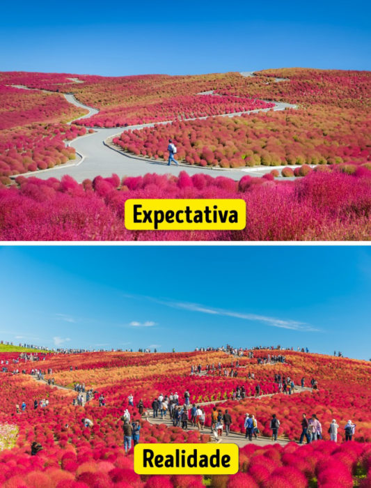 16 Viagens de Sonho: a Expectativa e a Realidade 16 Lugares de Sonho: a Expectativa e a Realidade