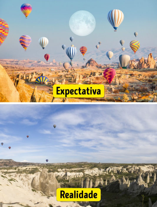 16 Viagens de Sonho: a Expectativa e a Realidade 16 Lugares de Sonho: a Expectativa e a Realidade