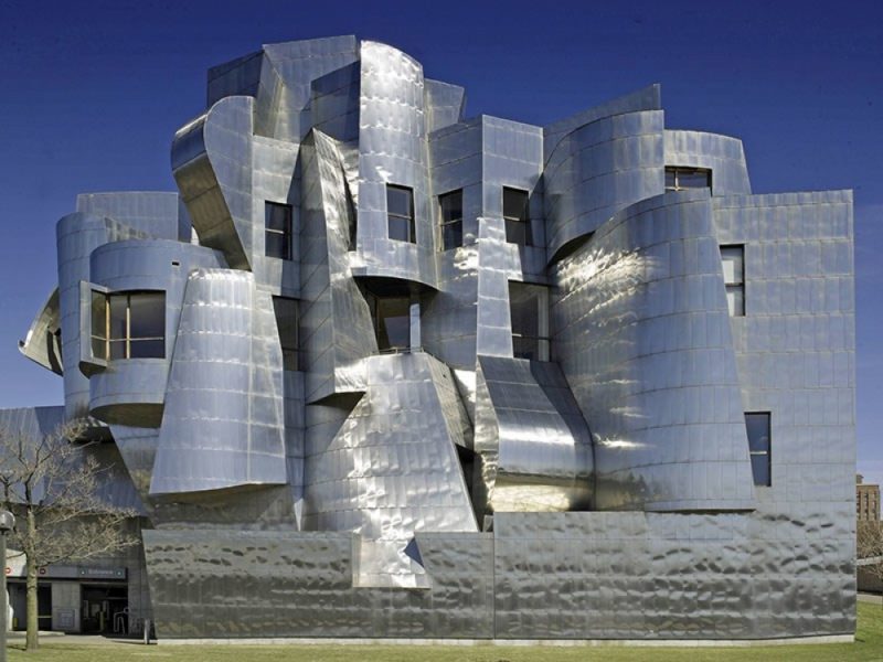 20 fascinantes edifícios que desafiam as leis da física Museo de artes de Weisman, Minneapolis