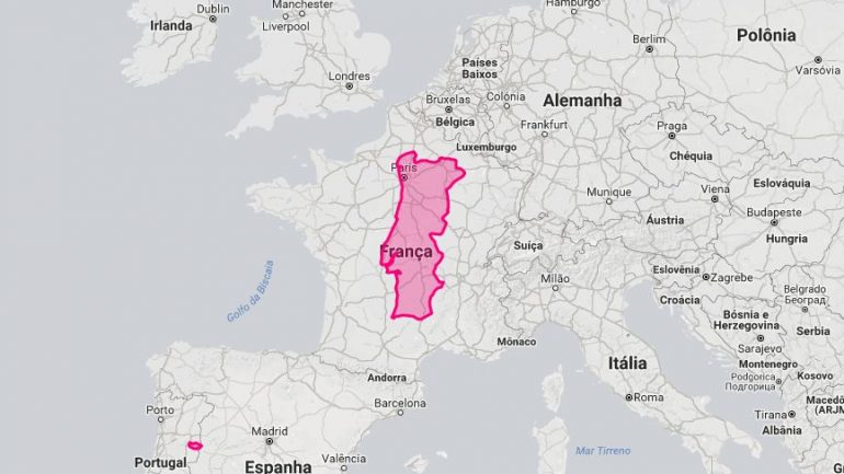 Portugal: o verdadeiro tamanho em 22 mapas