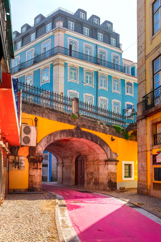 ruas mais coloridas da Europa