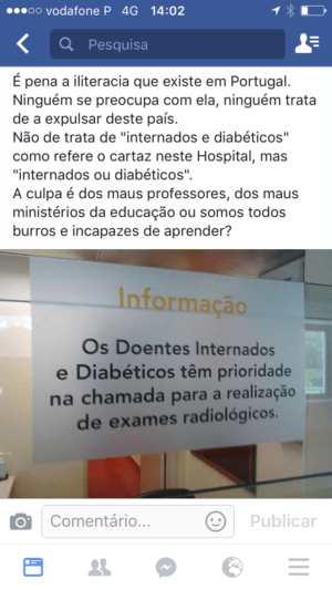 O maior problema da língua portuguesa