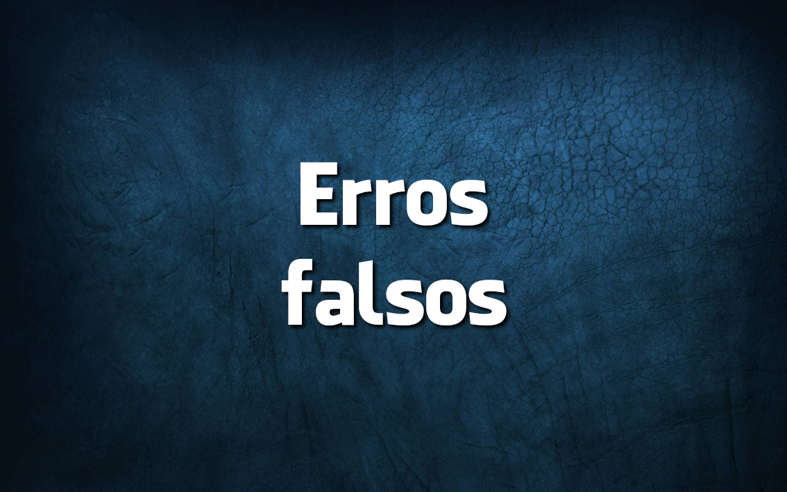 os erros falsos de português