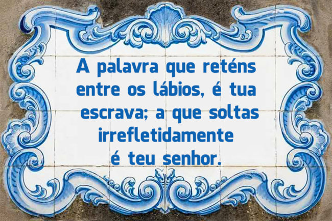 Português: 10 Grandes Provérbios do conhecimento e das palavras Grandes Provérbios do conhecimento