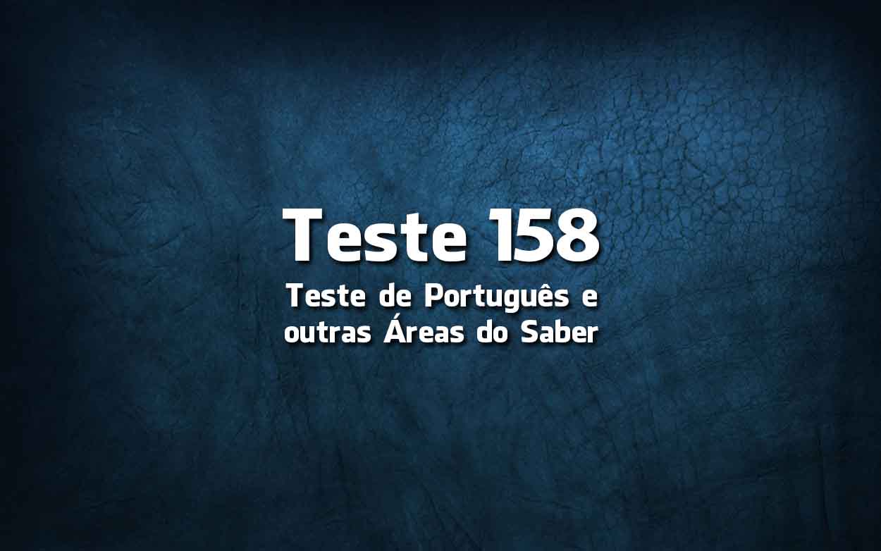 Teste de Português «158»