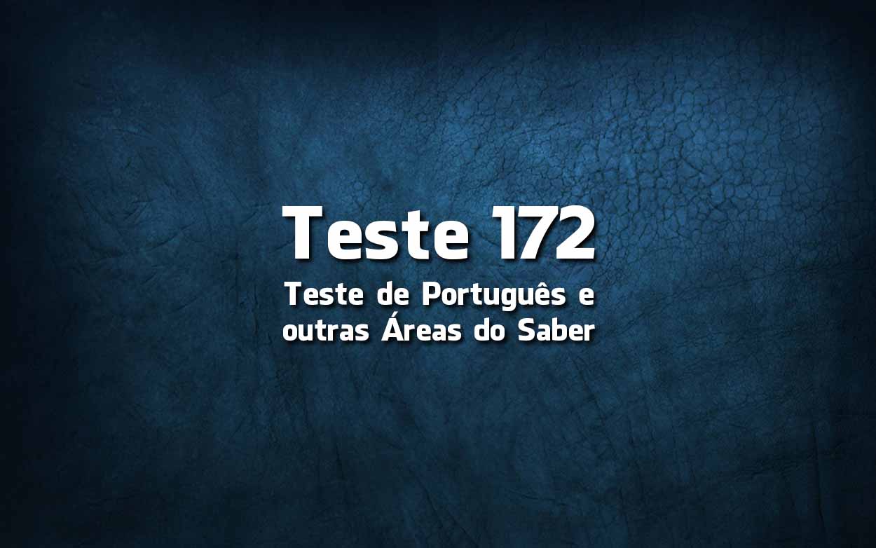 Teste de Português «172»