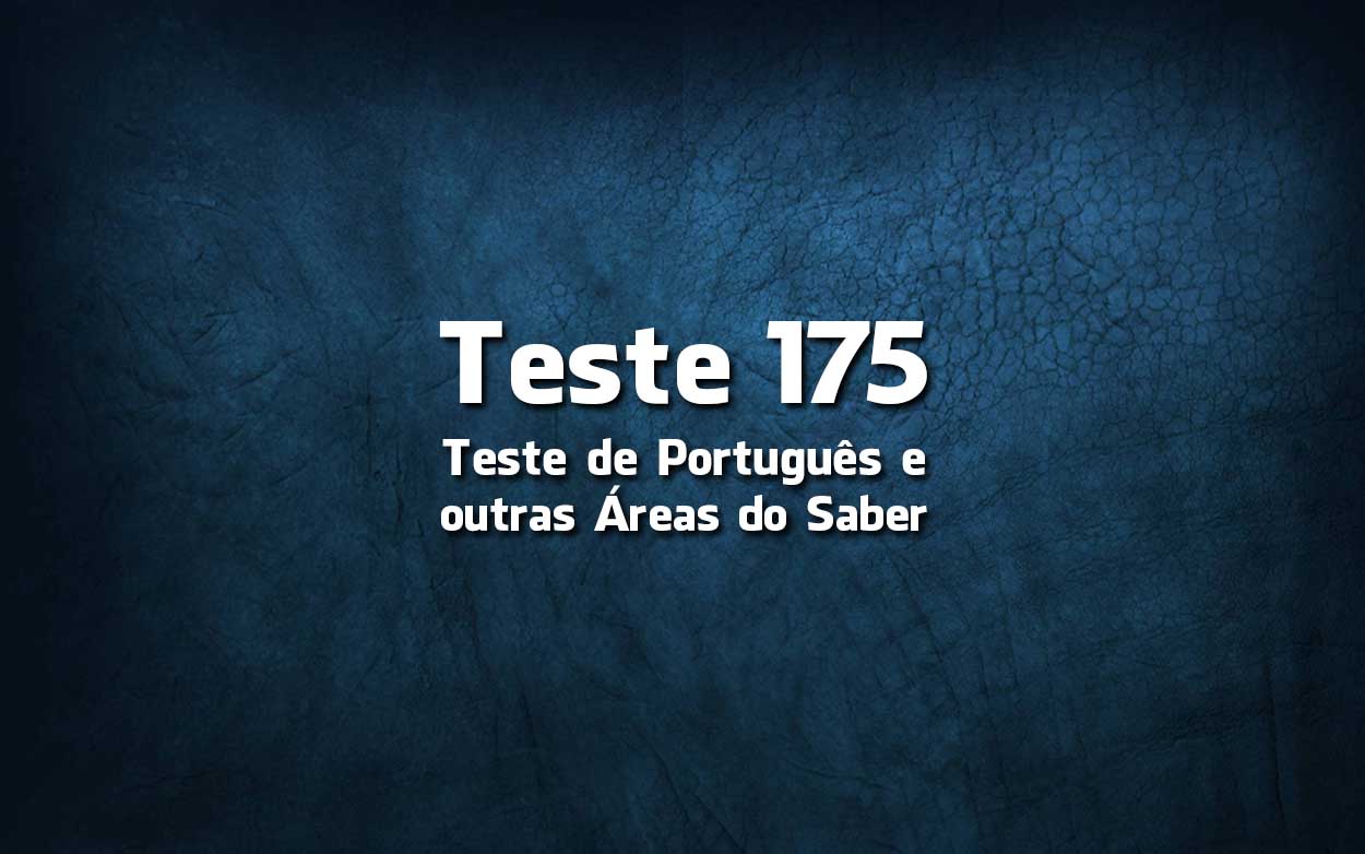 Teste de Português 175