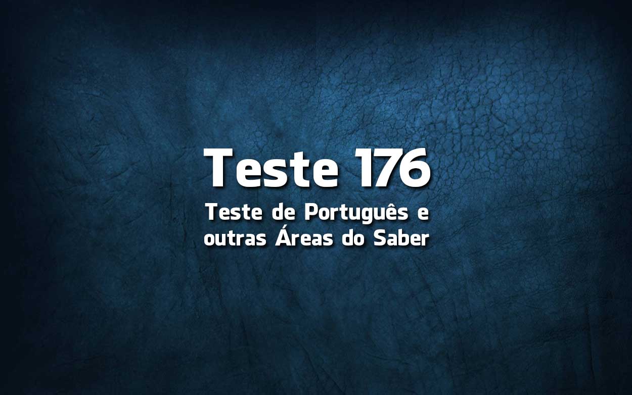 Teste de Português 176