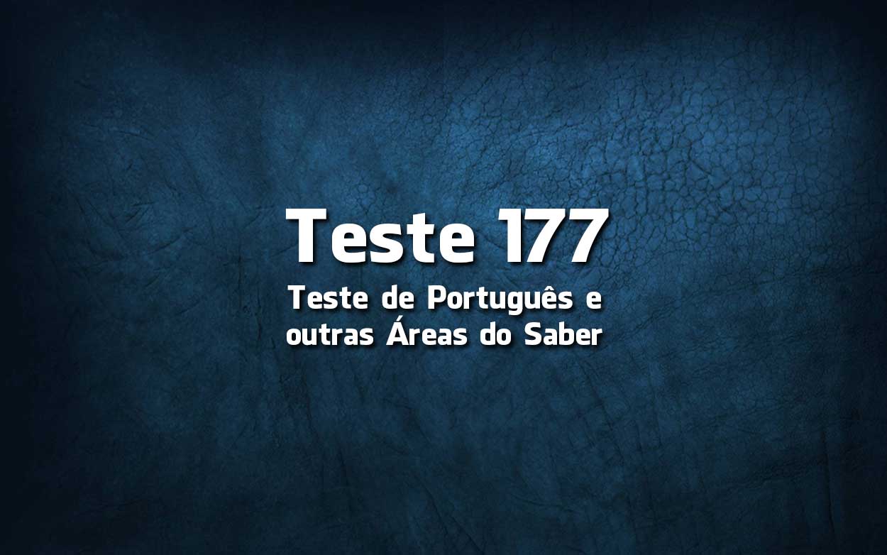 Teste de Português 177