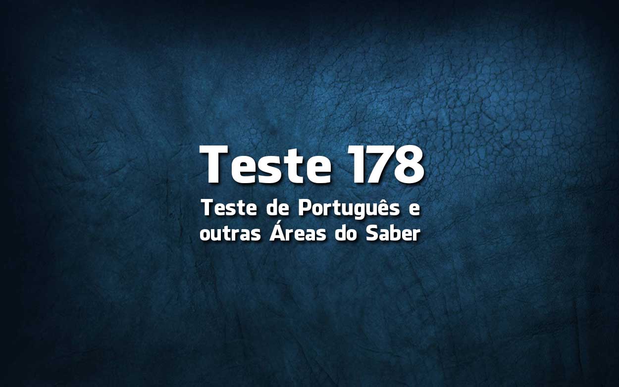 Teste de Português 178