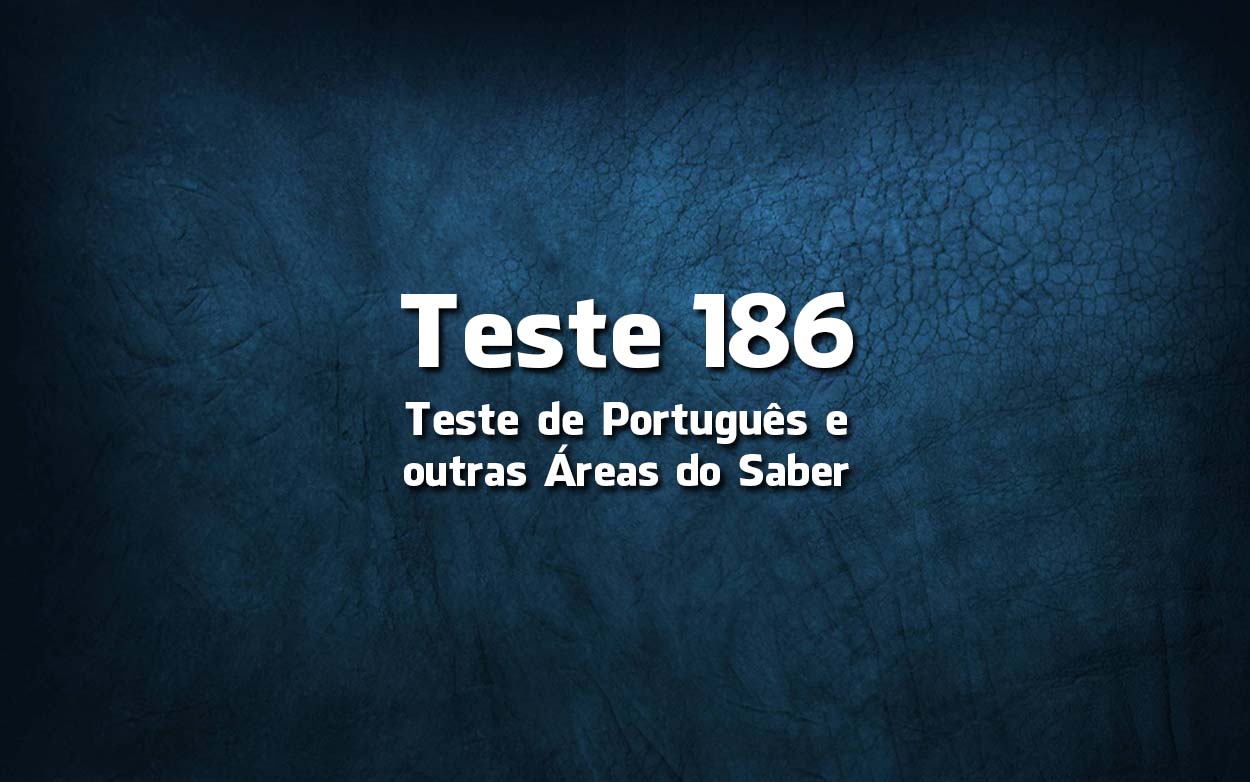 Teste de Português 186