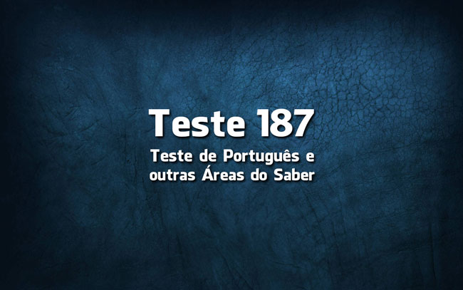 Teste de Português 187