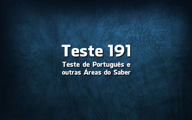 Teste de Português 191