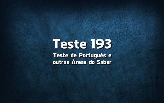 Quiz ou Teste de Português 193
