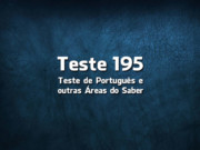 Quiz ou Teste de Português 195 Quiz ou Teste de Português 195
