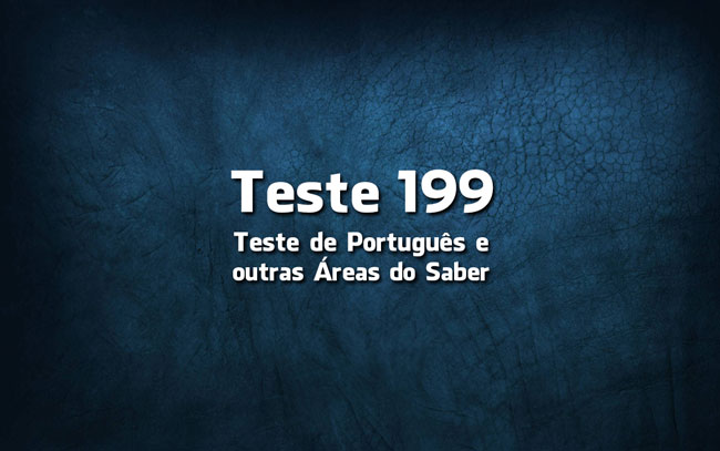 Teste de Língua Portuguesa 199