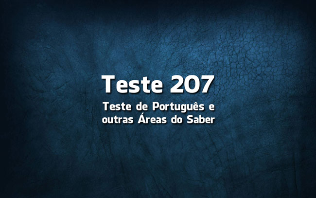 Quiz ou Teste de Português 207