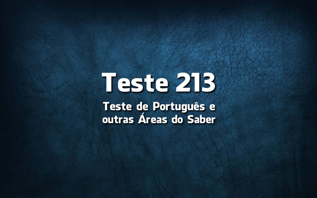 Quiz ou Teste de Português 213
