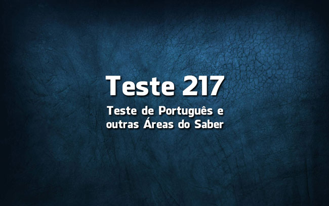 Quiz ou Teste de Português 217