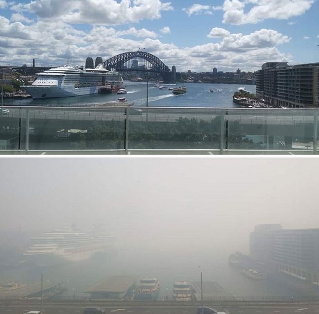fotos dos incêndios na Austrália