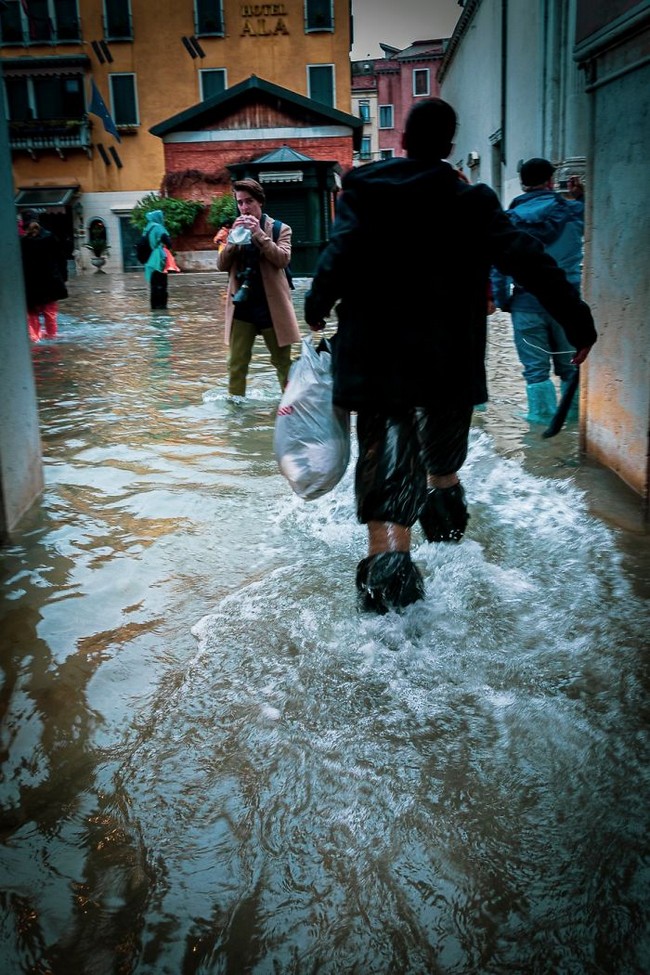 Veneza durante inundação (fotos impressionantes) Veneza durante inundação